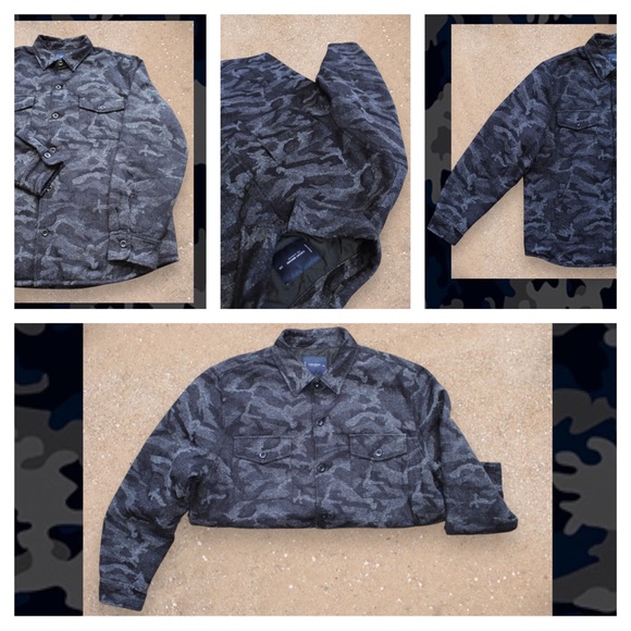 Lucky Brand Camouflage Button Down Shirt Jacket - Picture 9 of 14